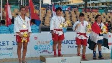 شماس والياس يحرزان الفضية والبرونزية في دورة الألعاب الآسيوية الشاطئية