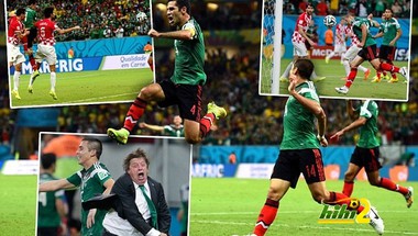 صور : مباراة المكسيك وكرواتيا