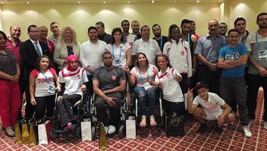 الجالية التونسية بالدوحة تكرم منتخب ألعاب القوى للمعاقين