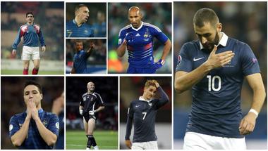 نجوم ذاقوا مرارة الطرد من المنتخب الفرنسي قبل بنزيمة!