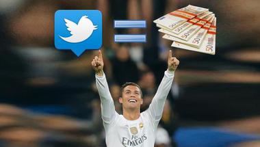تغريدة رونالدو تساوي 210 آلاف يورو!