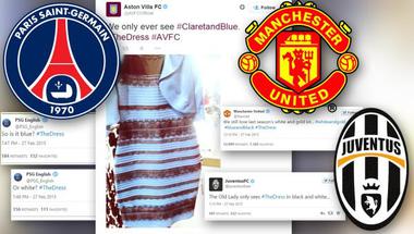 فيديو..حمى "الفستان الغريب" تقتحم الوسط الرياضي العالمي في "تويتر"