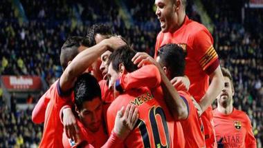 برشلونة يجدد فوزه على فياريال ويبلغ نهائي كأس الملك