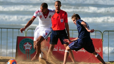 المنتخب المغرب للكرة الشاطئية يحقق أول له فوز بكأس أفريقيا
