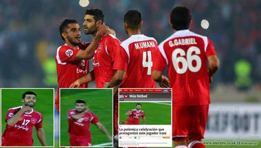 صحيفة إسبانية تنتقد طريقة احتفال لاعب إيراني أمام النصر