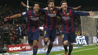 ثلاثي برشلونة المرعب يخوض أول مباراة رسمية ضد ملقا