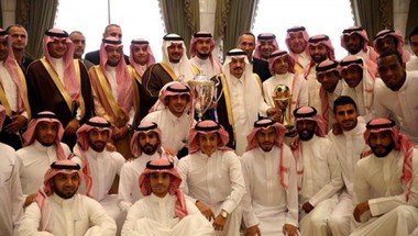 سمو أمير الرياض يستقبل الهلاليين