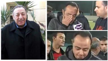(فيديو)..طارق يحيى يبكي على الهواء بعد وفاة حمادة إمام