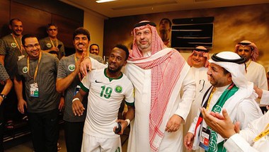 الأمير عبدالله بن مساعد: لاعبو الأخضر رجال نفخر بهم
