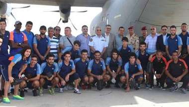 القوة الجوية العراقي يصل لبنان على طائرة عسكرية لملاقاة العهد