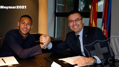 رسمياً .. برشلونة يجدد عقد نيمار حتى عام 2021
