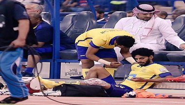 اخبار النصر .. ماذا قال عبدالعزيز الجبرين لاعب النصر بعد إصابته بقطع في الرباط الصليبي؟