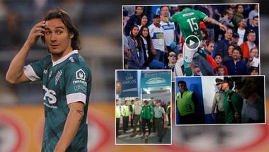 على طريقة كانتونا...لاعب يركل مشجعاً في تشيلي! (فيديو)
