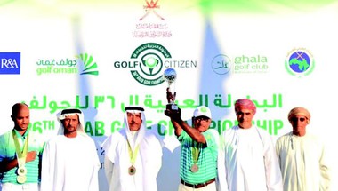 تتويج «أخضر الجولف» ببطولة العرب