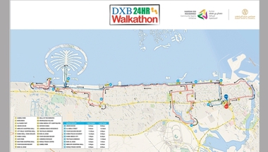 «دبي الرياضي» يحدّد مناطق مرور مسيرة المشي 24 ساعة