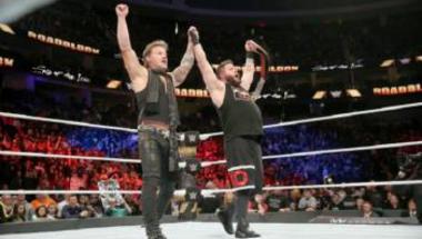 رياضة  كيفين أوينز يحتفظ بلقب WWE العالمي بمساعدة كريس جيريكو