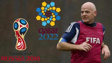 إنفانتينو يحسمها: قطر وروسيا ستستضيفان كأس العالم