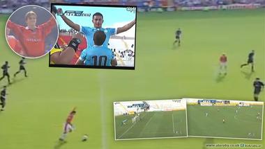 (فيديو) لاعب بيروفي يسجل هدفا مذهلا على طريقة بيكهام