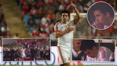 (فيديو) لاعب بنفيكا يذرف الدموع في مباراة "الوداع" الأخيرة