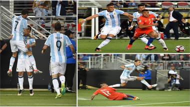 الأرجنتين تثأر من التشيلي (2 - 1) بدون ميسي