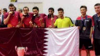 منتخب قطر يتوج بلقب البطولة العربية لكرة الطاولة 