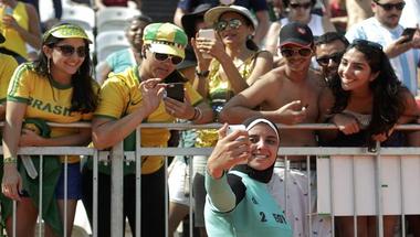 لاعبة مصرية تحظى بدعم البرازيليين في الأوليمبياد
