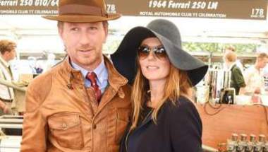كريستيان هورنر مع زوجته في معرض غودوود