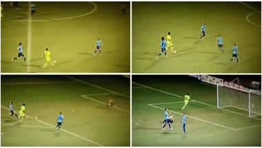 لاعب مغمور يُسجل هدفاً مُذهلاً على طريقة مارادونا وميسي(فيديو)