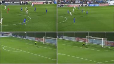 "أغويرو المدريدي" يُسجل هدفاً من وسط الملعب! (فيديو)