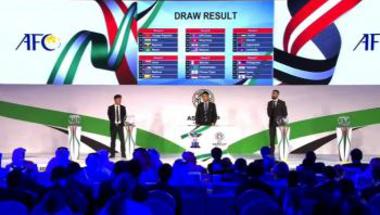 رياضة  قرعة سهلة للعرب بتصفيات كأس آسيا 2019