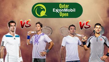 موراي وديوكوفيتش يتأهلان لنصف نهائي بطولة قطر المفتوحة للتنس