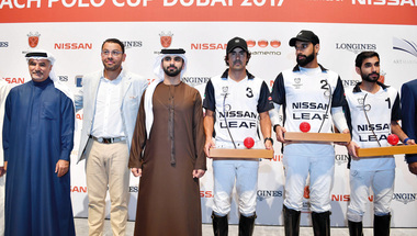 منصور بن محمد يتوِّج فريق «نيسان ليف» بطلاً لـ «بولو الشاطئ دبي 2017»