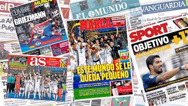 الصحافة الإسبانية تحتفي ببطل العالم ريال مدريد