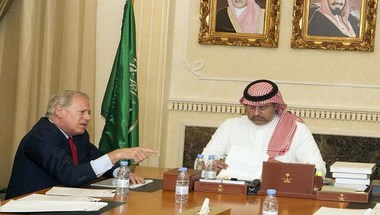 الأمير عبدالله بن مساعد يستقبل الرئيس التنفيذي للمركز الدولي للأمن الرياضي
