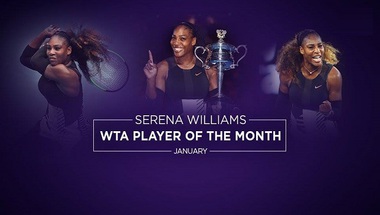 سيرينا ويليامز افضل لاعبة تنس في شهر يناير