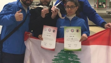 فضيتان وبرونزيتان للبنان في بطولة البحر المتوسط للووشو كونغ فو