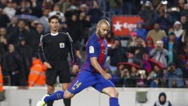 رياضة  ماسكيرانو يفتتح أهدافه مع برشلونة بعد 7 سنوات