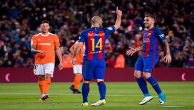 ماسكيرانو يسجل أول هدف في مشواره مع برشلونة