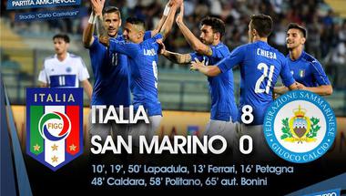 مباريات ودية.. هاتريك لابادولا يقود إيطاليا لإمطار شباك سان مارينو بثمانية أهداف نظيفة