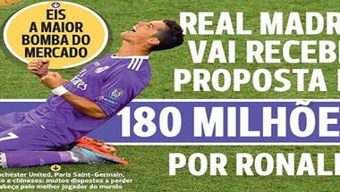 180 مليون يورو لـ #ريال_مدريد للتخلي عن #رونالدو