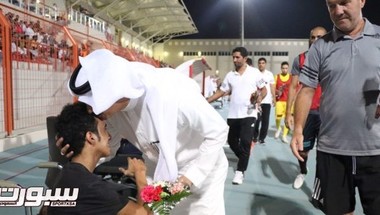نادي أحد يحتفل مع ذوي الاحتياجات الخاصة بتأهل المنتخب السعودي للمونديال