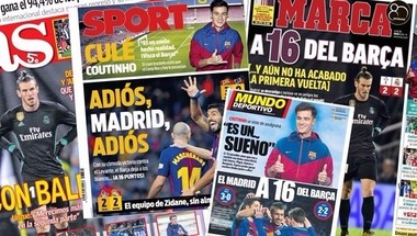 صحف برشلونة: وداعاً ريال مدريد!
