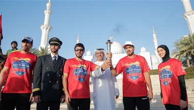 جامع الشيخ زايد يستقبل شعلة الأولمبياد الخاص