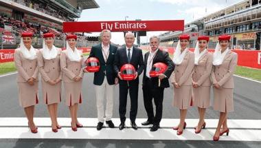 طيران الإمارات تمدد شراكتها مع سباقات الفورمولا 1 حتى 2022