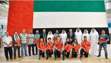 استقبال بالورود لأبطال «كاراتيه الإمارات»