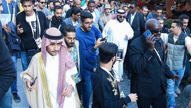 الجماهير السعودية تحتفي بتركي آل الشيخ في موسكو