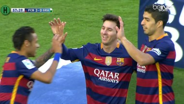ملخص مباراة برشلونة و غرناطة 4-0 الدوري الإسباني موسم 2016 - بالجول